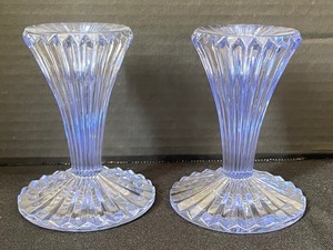 lot 80 image: 5 Waterford Crystal Candle Holders