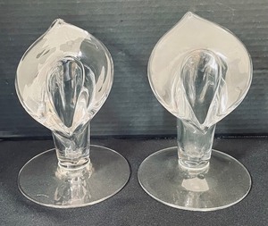lot 82 image: Crystal and Glass Candle Holders and Vase