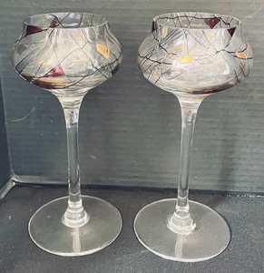 lot 84 image: Variety of Stemmed Candle Holders