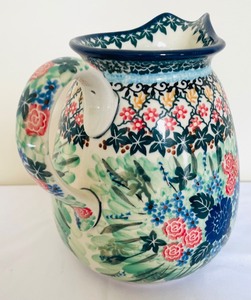 lot 87 image: Unikat Polish Pottery Iced Tea Pitcher