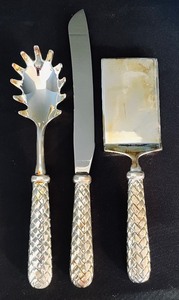 lot 198 image: Godinger Silver Plated Serving Utensils