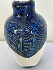 lot 25 image: Art Glass Perfume Bottle by Bettina Foothorap