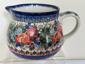 lot 122 image: Unikat Polish Pottery Juice Pitcher
