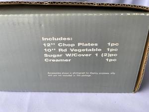 lot 394 image: Victoria And Beale 5 Piece Serving Set Olympia Black Model 9032