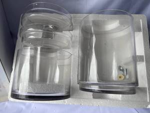 lot 395 image: Colin Cowie Glass Beverage Server with Ice Receptacle