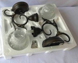 lot 398 image: Candle Impressions Battery Operated Wall Sconces with Flameless Candles