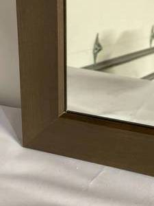 lot 408 image: Wooden Wall Mount Mirror