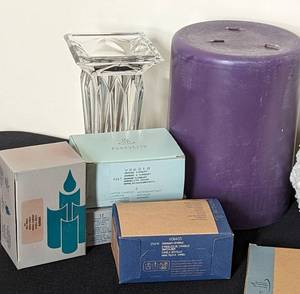 lot 278 image: New Party Lite Candles and Holders