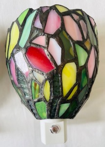 lot 212 image: Tw0 Spectacular Stained Glass Nightlights