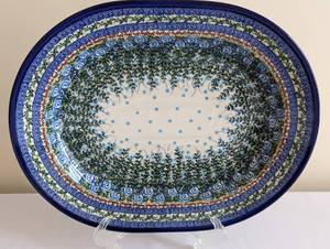 lot 26A image: Pair of Unikat Polish Serving Pieces