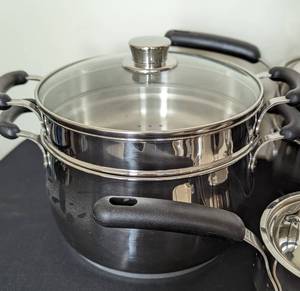 lot 300 image: Meyer Bella Cuisine Stainless Steel Pots and Pans