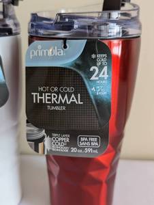 lot 339 image: Three New Primula 20oz HotCold Thermal Tumblers