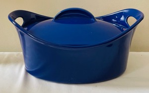 lot 47 image: Rachel Ray Cobalt Blue Serving Dishes