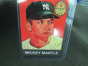 Rare Mickey Mantle Custom Card...