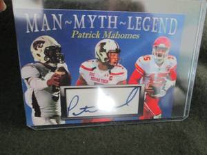 Rare Patrick Mahomes Custom Card...