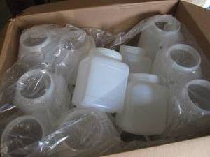 Box of Wide Mouth Gallon Jugs- no l...
