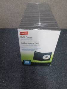 Staples Jewel Cases for DVD, Black ...