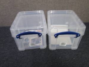 2- Really Useful Box� Plastic Stor...