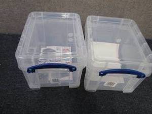 2- Really Useful Box� Plastic Stor...