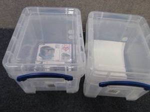 2- Really Useful Box� Plastic Stor...