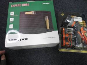 50 ft Expanding Hose, Nozzle Set...