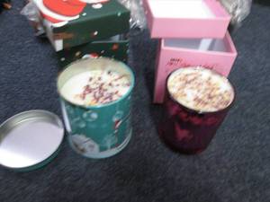 2 Gift Candles in Tins...