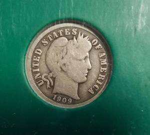 4 SILVER DIMES 1909 BARBER 1916 1920 1920-D MERCURY