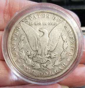 1883 MORGAN SILVER DOLLAR IN AIRTITE