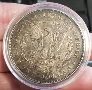 1878 US MORGAN SILVER DOLLAR AU IN AIRTITE