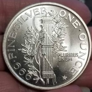 1 TROY OZ .999 FINE SILVER MERCURY DIME DESIGN