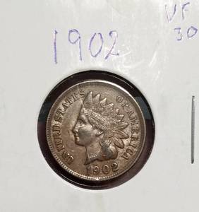 4 INDIAN HEAD CENTS 1902 1903 1905 1906 VF