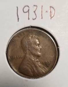 3 US WHEAT CENTS 1931-D 1932-D 1933-D