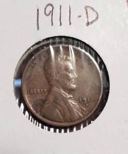 2 EARLY US WHEAT CENTS 1911-D 1912-D