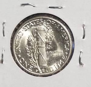 1944-D US MERCURY DIME BU