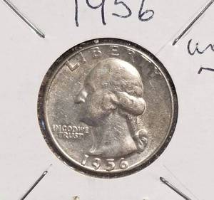 3 WASHINGTON QUARTERS 1956 1956-D 1957