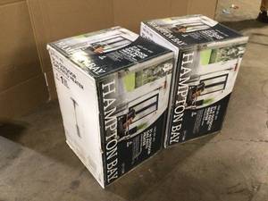 Hampton Bay 48000 BTU Stainless Steel Patio Heater, Lot of 2, Customer returns, Review all pictures