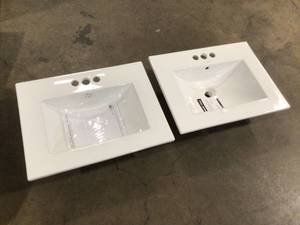 Mix lot of 2 Swiss Maddison White SInks, Open box, Customer return