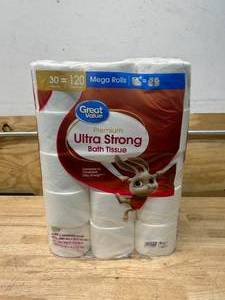 lot 50 image: PREMIUM Ultra Strong Bath Tissue (30 Mega Rolls)