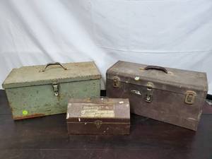 lot 16 image: Three Toolchests