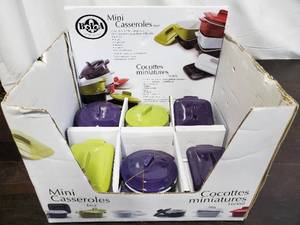 lot 49 image: Collection Of Six BIA Lidded Mini Casseroles