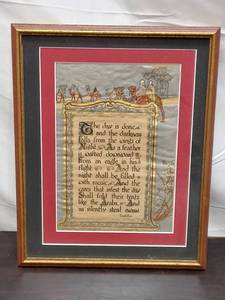 Framed Longfellow Poem