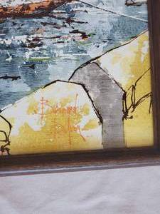 lot 13 image: Bernard Duflour Oil Scene Mediterranean Harbor