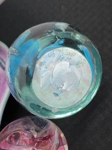 lot 103 image: Hand Blown Glass Art Grouping