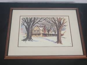lot 106 image: Lloyd Borg Numbered Winter Print