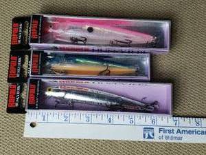 Lot of 3 Rapalas
