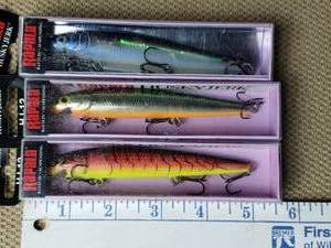Lot of 3 Rapalas
