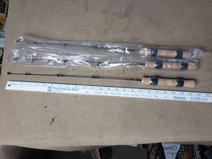 Lot of 3 Ice Fishing Rods