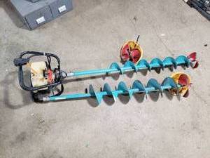 Tanaka Gas Ice Auger, Includes 2 Augers
