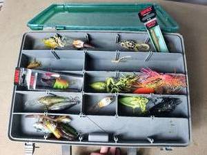 Tackle Box with Lures and Other Gear