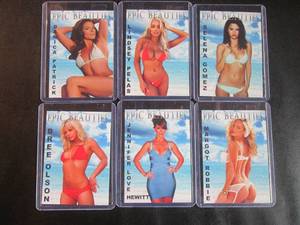 Lot of 6 Epic Beauties Cards In Sle...